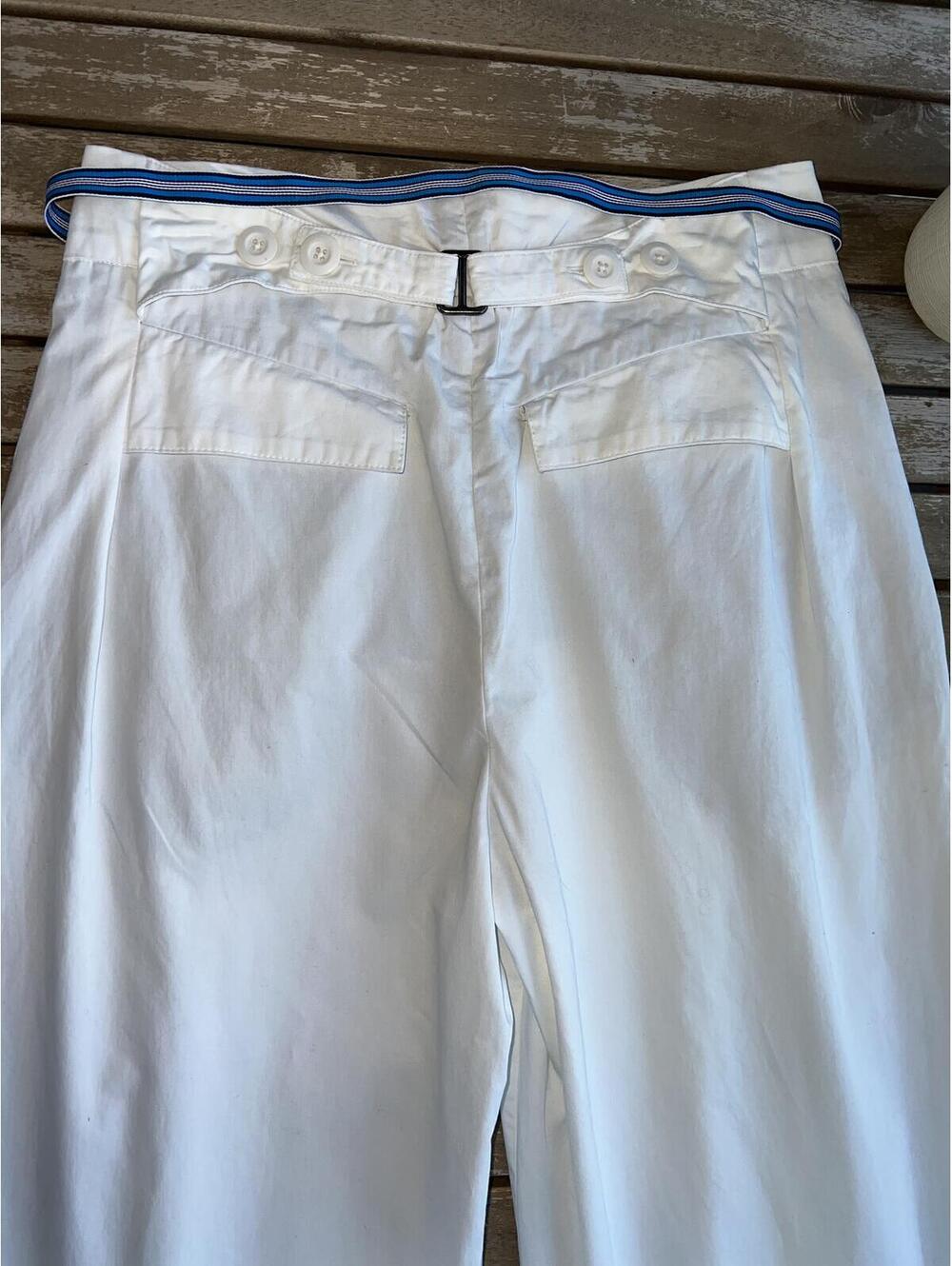 Free People Buckle Back Stripe Trousers - Picture 3 of 9